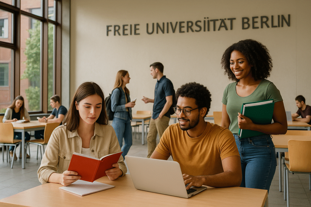 Masterstudierende der FU Berlin bereiten sich auf ein Auslandssemester vor