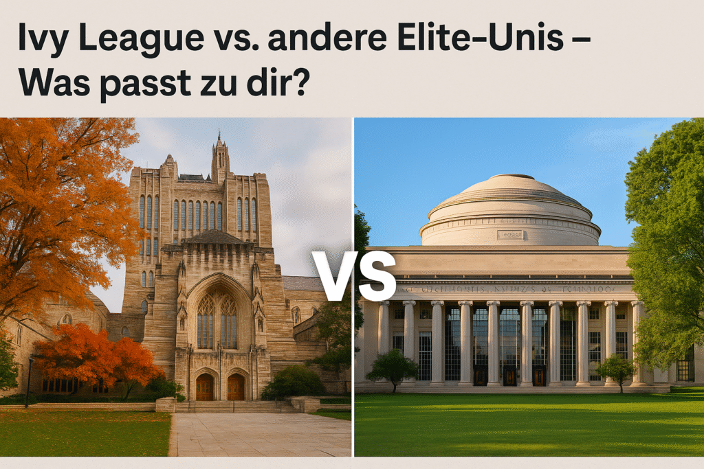 Studierende in den USA beim Lernen auf dem Campus zwischen Ost- und Westküsten-Unis